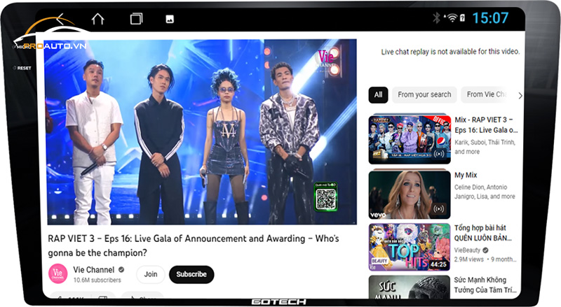 Chạy đa nhiệm ứng dụng trên màn hình Gotech GT 2K MAX