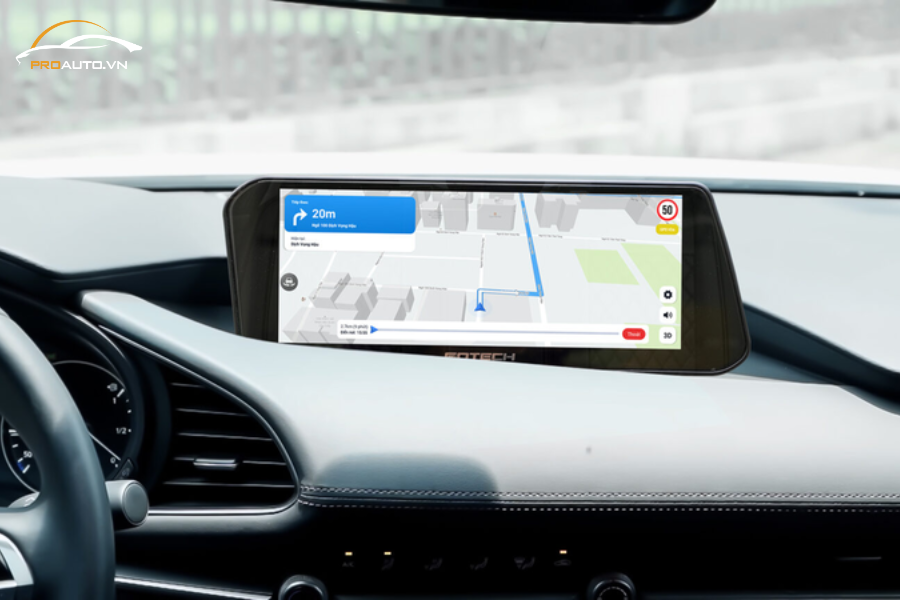 Chỉ đường thông minh trên màn hình Gotech GT Mazda New 360