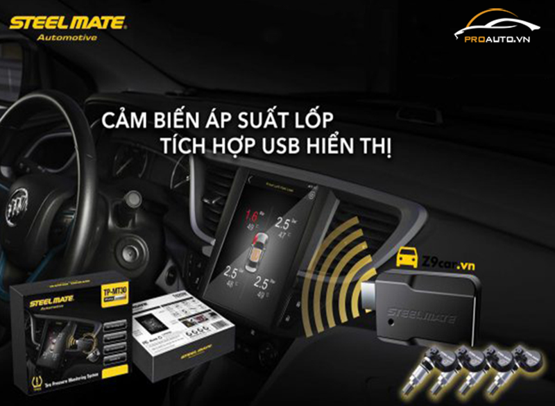 Chọn màn hình cảm biến áp suất lốp ô tô phù hợp với loại xe