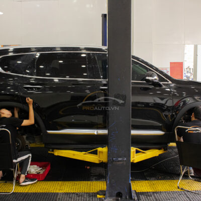 Dán cách âm chống ồn xe Hyundai SantaFe