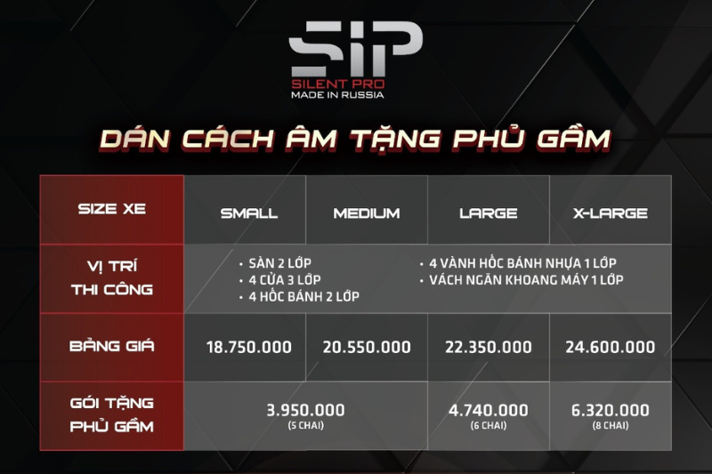 Dán cách âm tặng phủ gầm