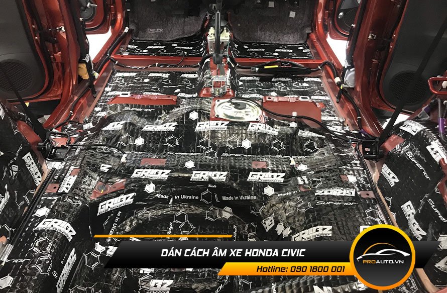 Dán cách âm xe Honda Civic