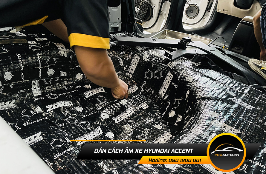 Dán cách âm xe Hyundai Accent