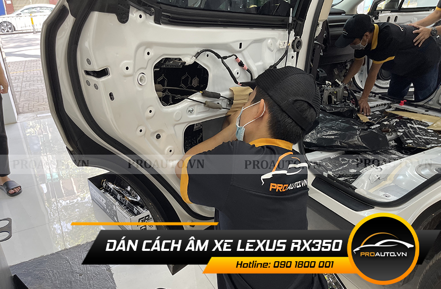Dán cách âm cửa xe Lexus RX350