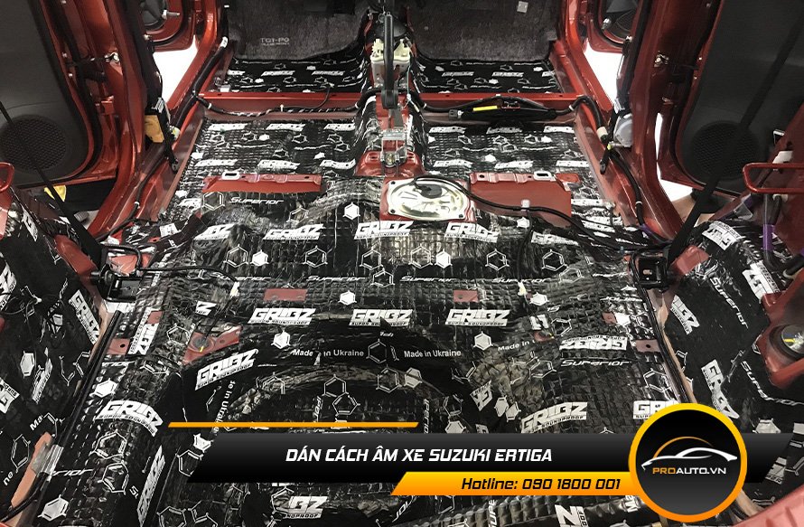 Dán cách âm xe Suzuki Ertiga