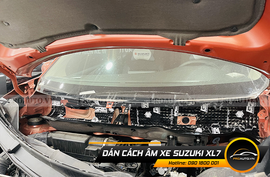 Cách âm chống ồn khoang máy Suzuki XL7