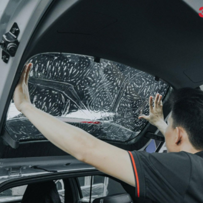 Dán phim cách nhiệt 3M Crystalline cho kính sườn sau và kính lưng