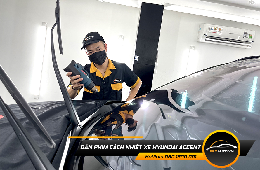Dán phim cách nhiệt xe Hyundai Accent