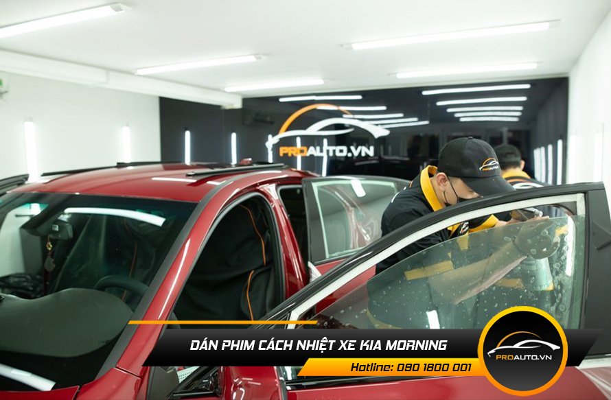 Dán phim cách nhiệt xe Kia Morning