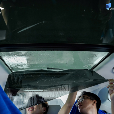 Dán phim cách nhiệt xe Mazda CX-5 vị trí trần xe