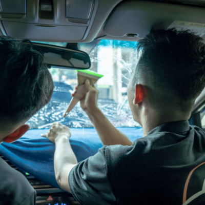 Dán phim cách nhiệt xe Nissan Almera - Kỹ thuật viên chuyên nghiệp