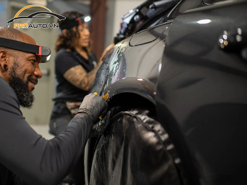 Dán phim PPF xe Porsche Panamera - Ảnh 6