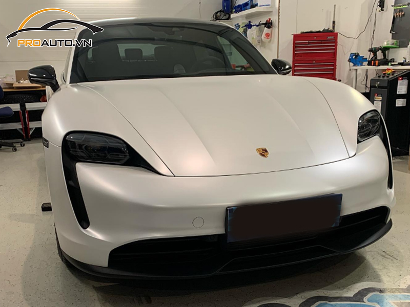 Dán phim PPF xe Porsche Taycan - Ảnh 6