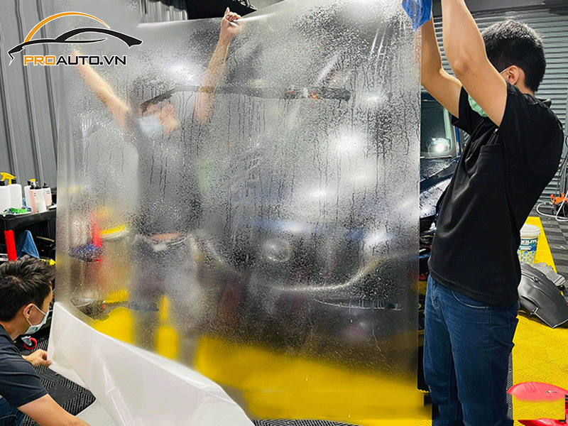 Dán phim PPF xe Mercedes Benz V250 - Ảnh 2