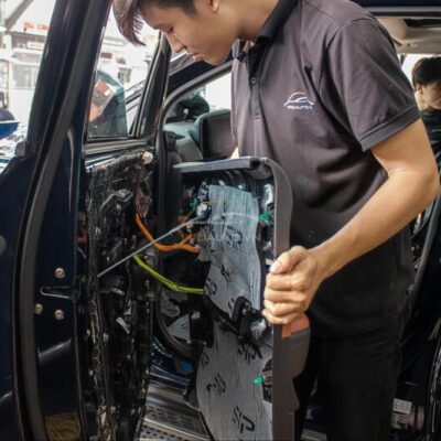 dan vat lieu tieu am 4 canh cua xe o to 1