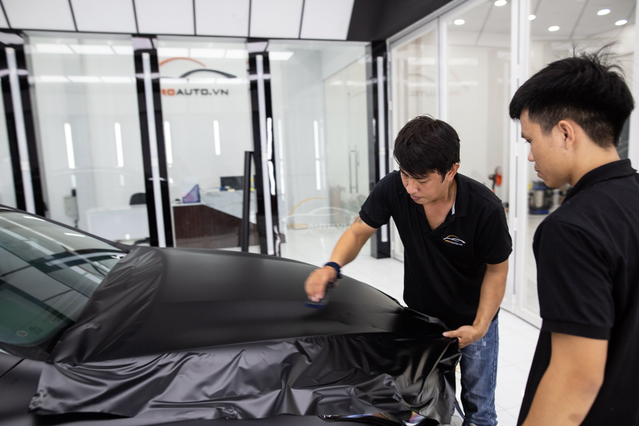 Wrap Đổi Màu Xe Hyundai SantaFe - Ảnh 3