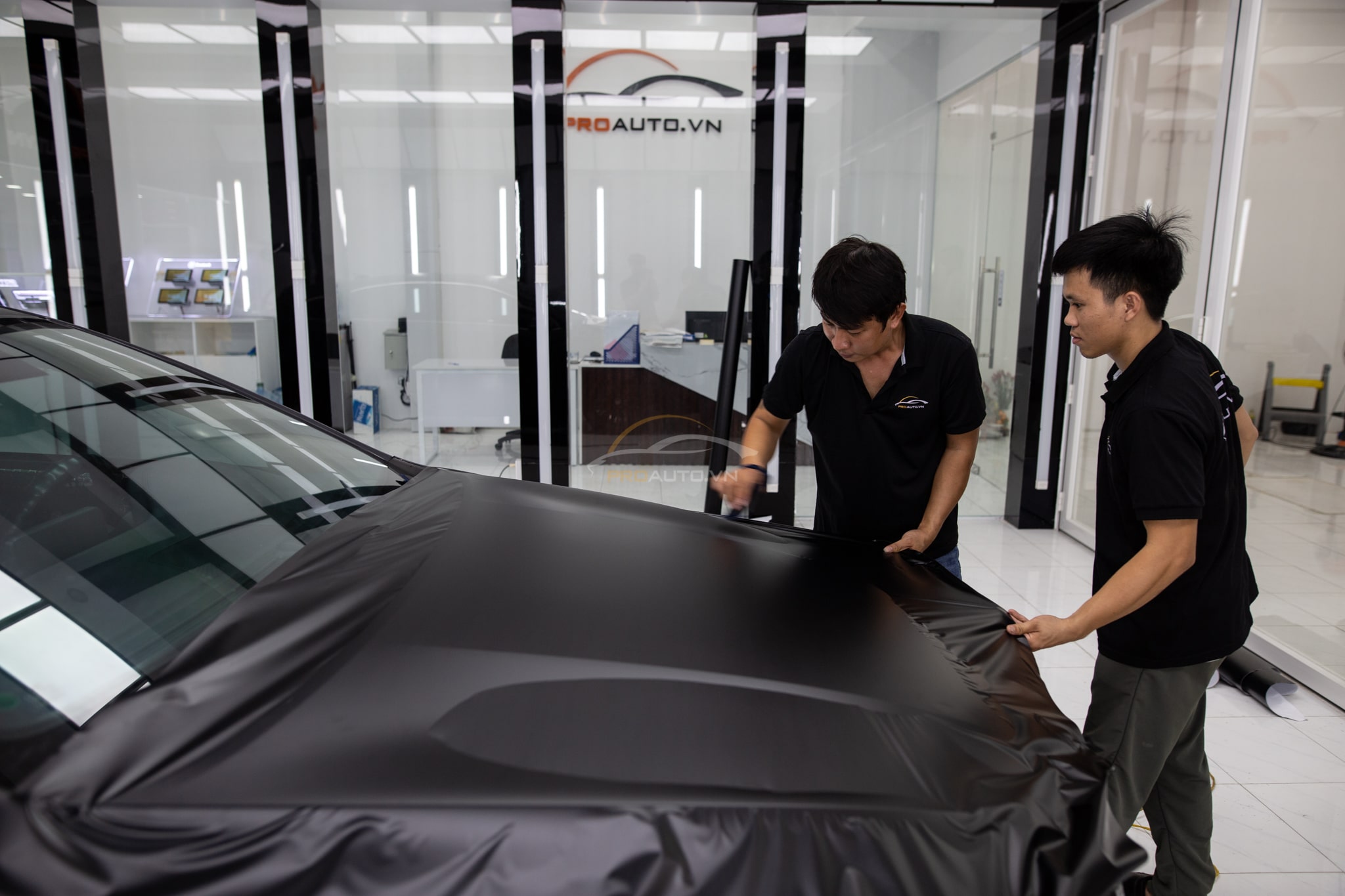 Wrap Đổi Màu Xe Hyundai SantaFe - Ảnh 4