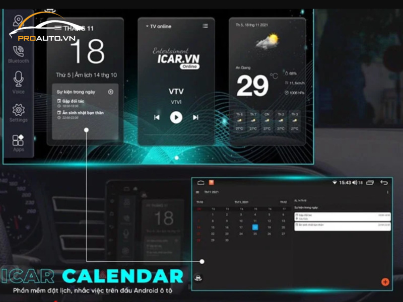 Đặt lịch, nhắc việc với ICAR Calendar