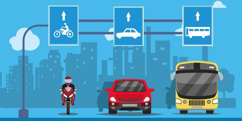 Đi đúng làn đường theo quy định