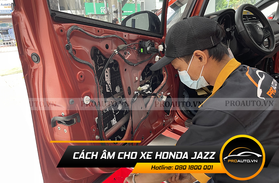 Cách âm chống ồn xe Honda Jazz