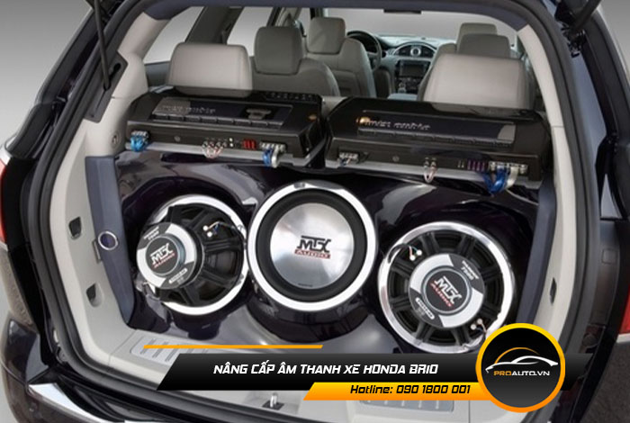 Nâng cấp âm thanh xe Honda Brio