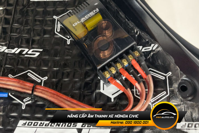 Nâng cấp âm thanh xe Honda Civic