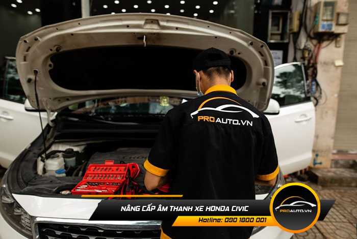 Giải pháp nâng cấp âm thanh xe Honda Civic