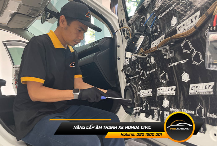 Bảng giá nâng cấp âm thanh xe Honda Civic