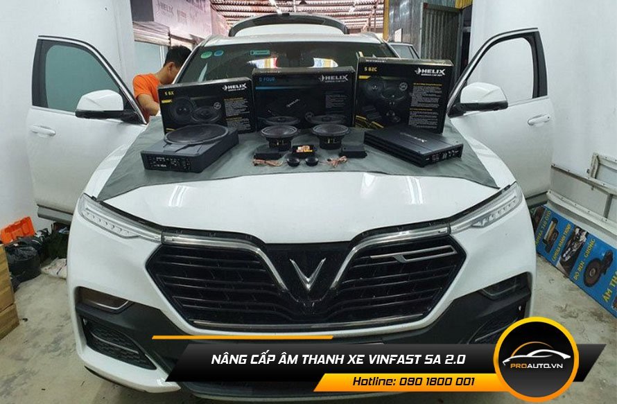 Nâng cấp âm thanh Vinfast Lux SA2.0