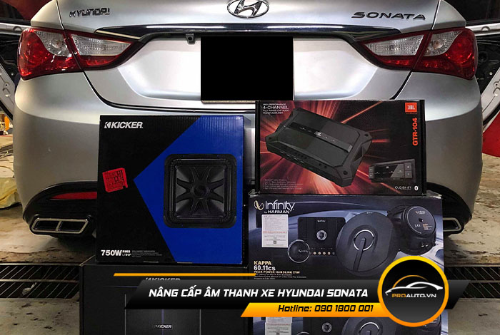 Nâng cấp âm thanh xe Hyundai Sonata