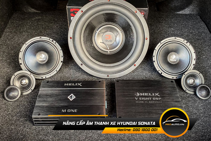 Nâng cấp âm thanh xe Hyundai Sonata