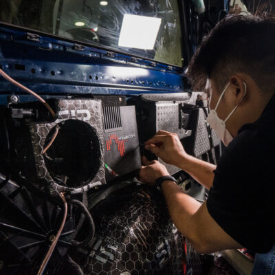 do am thanh xe Mercedes Benz E Class 3 1