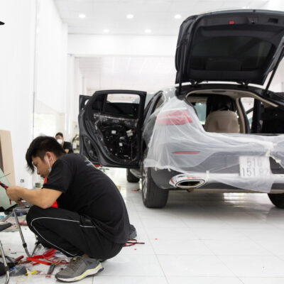 do am thanh xe Mercedes Benz E200 6