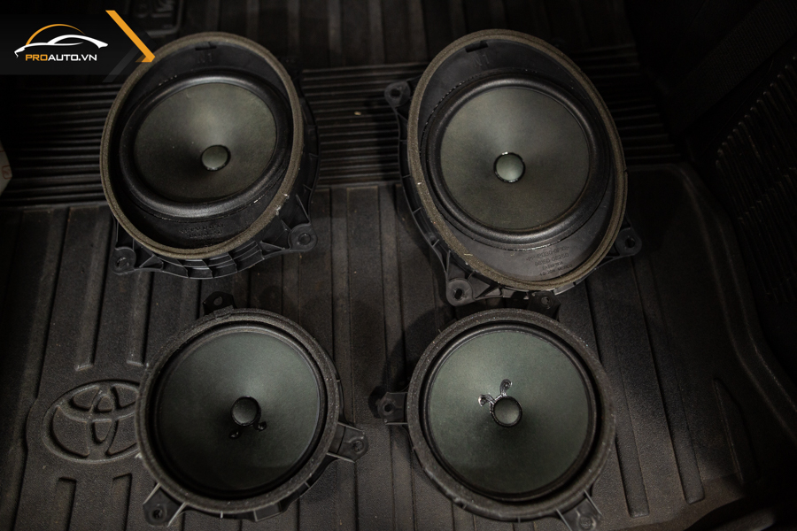 Gắn, thay, độ loa xe