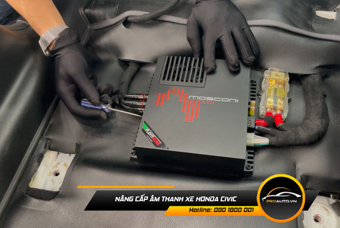 Nâng cấp âm thanh xe Honda Civic