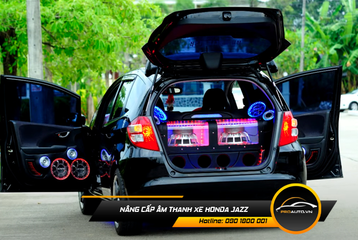 Nâng cấp âm thanh xe Honda Jazz