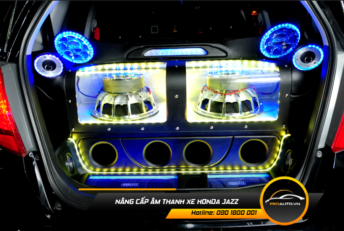Nâng cấp âm thanh xe Honda Jazz