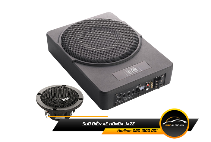 Gắn sub điện nâng cấp âm thanh xe Honda Jazz
