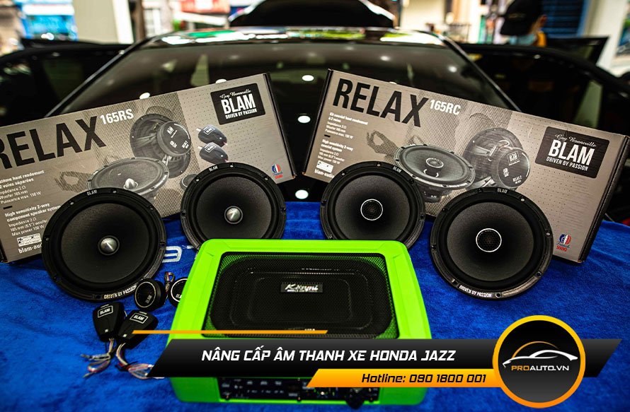 Nâng cấp loa sub âm thanh xe Honda Jazz