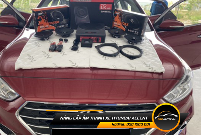 Nâng cấp âm thanh xe Hyundai Accent