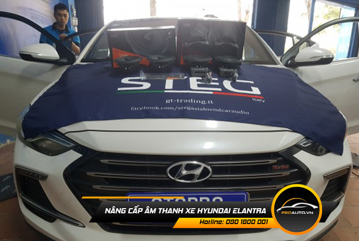 Nâng cấp âm thanh xe Hyundai Elantra