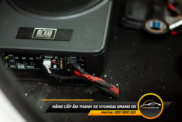 Nâng cấp âm thanh xe Hyundai Grand i10