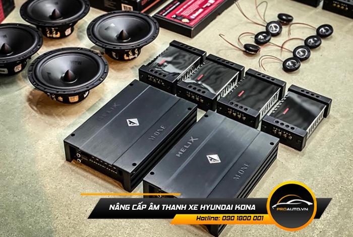 Bảng giá nâng cấp âm thanh xe Hyundai Kona