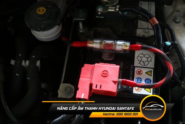 Nâng cấp âm thanh xe Hyundai SantaFe