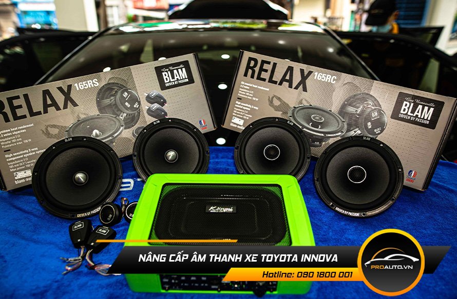 Nâng cấp loa sub âm thanh xe Toyota Innova