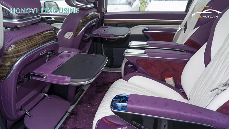 Độ bàn làm việc cho xe Mercedes V220 