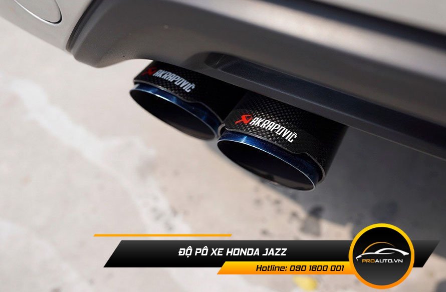 Độ pô xe Honda Jazz