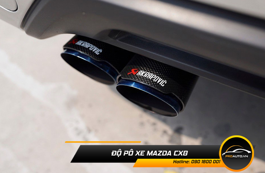 Độ pô xe Mazda Cx8