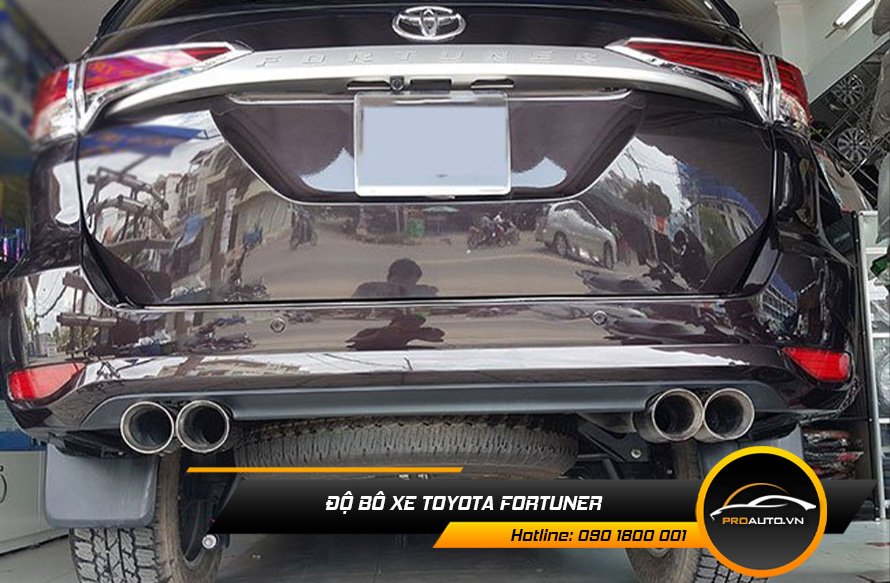 Độ pô xe Toyota Fortuner