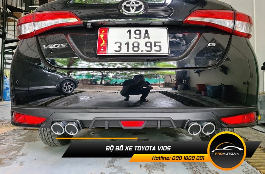 Độ pô xe Toyota Vios